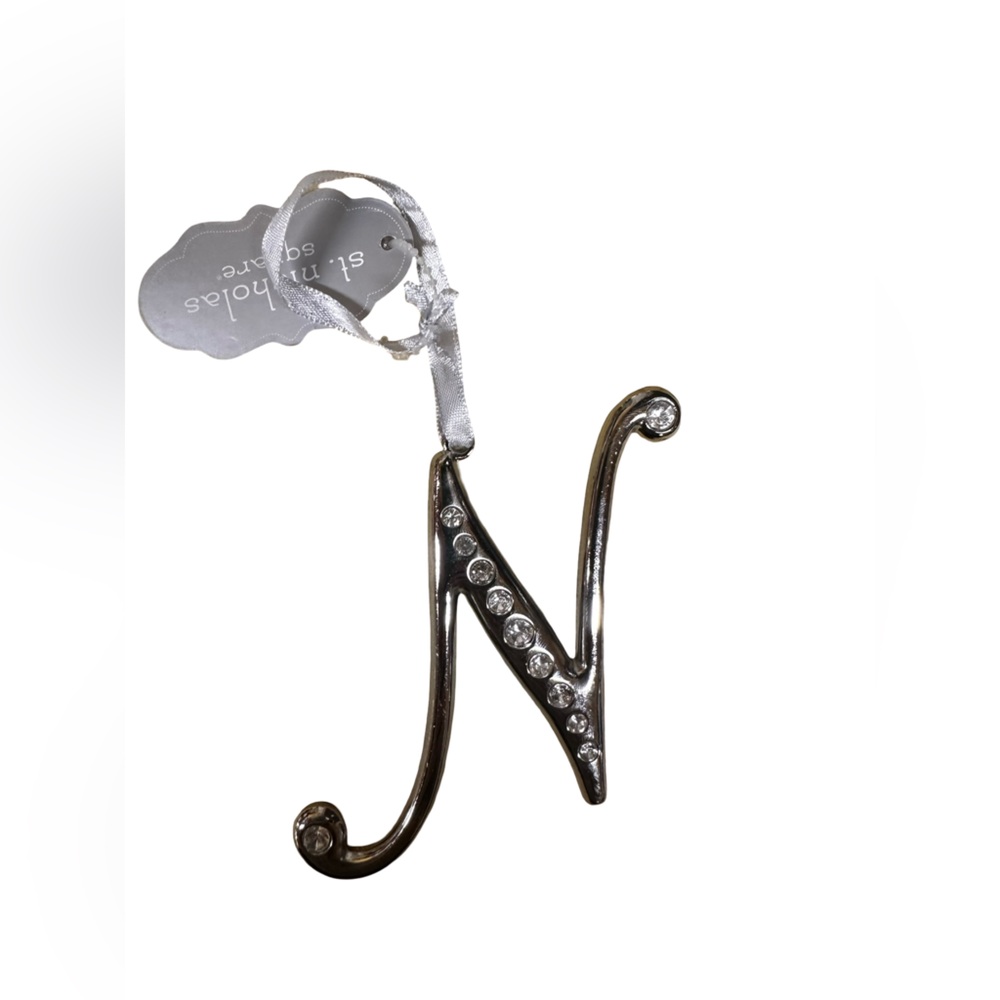 St. Nicholas Square Silver 'N' Ornament